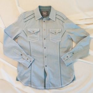 Mens BKE Athletic Fit Button Down Shirt | Size M